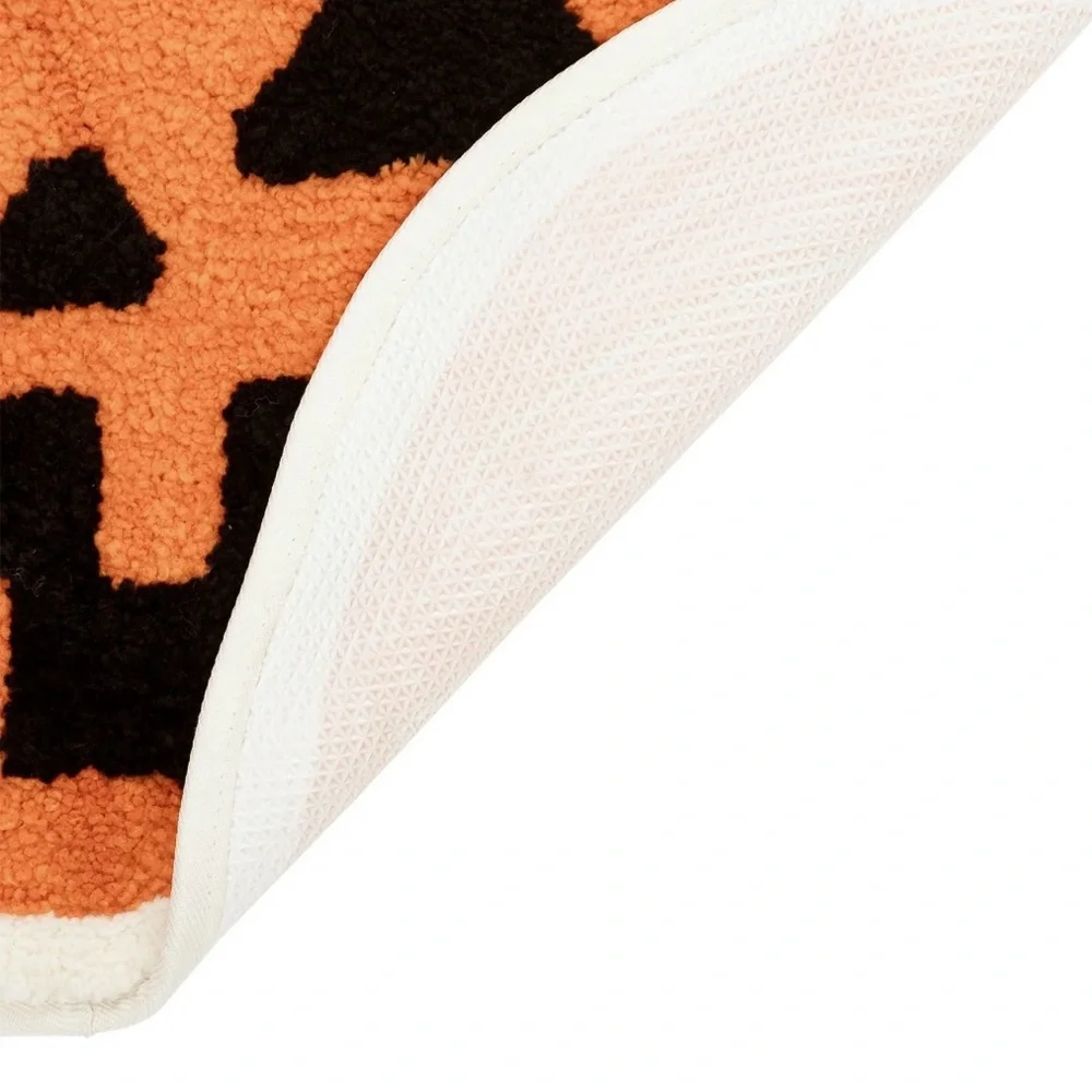 Way to Celebrate! Orange Pumpkin Shaped Bath Rug, 17